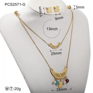 Wholesale Stainless Steel Gold Plated Jewelry Set / Women Fashion Jewelry Necklaces from china suppliers