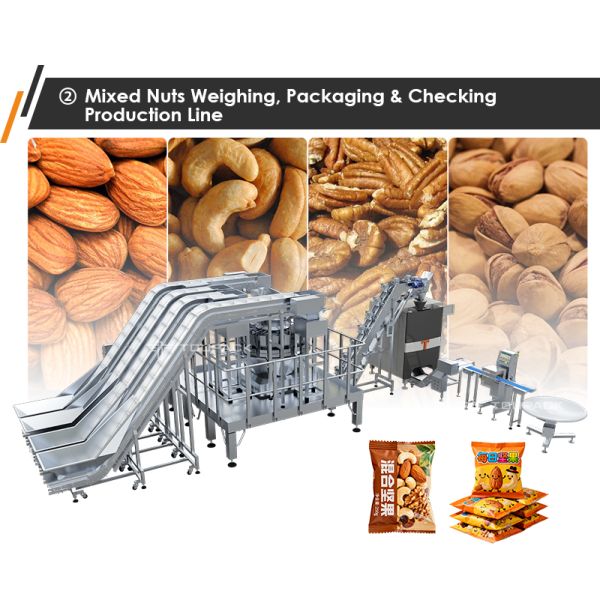 Automatic Electric Multihead Weigher Filler Sealing Machine For Plastic Pouch Packaging Of Dry Fruits Nuts Food High-Accuracy