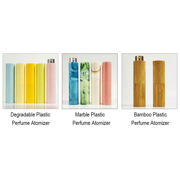 8ml 10ml 15ml 20ml Empty Custom Refillable Degradable Material Travel Cosmetic Twist Perfume Atomizer