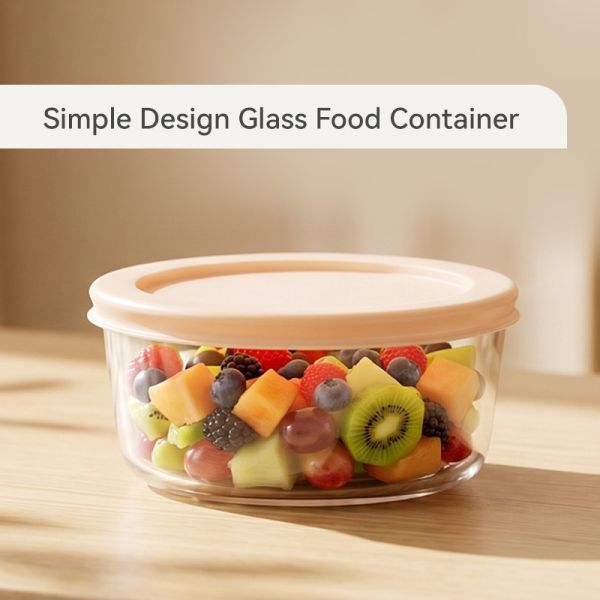 Microwave and Dishwasher Safe Borosilicate Glass Food Storage Containers with BPA-Free Lids