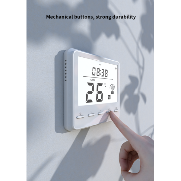 High Precision Fan Coil Thermostat Energy Saving With LCD Display In HVAC Systems