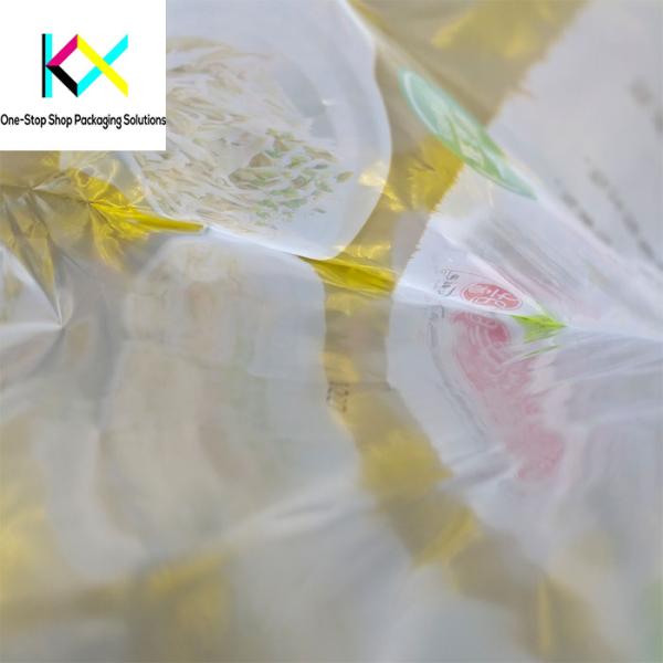 3 Side Seal Flat Pouch Food Packaging With Zipper For Snacks