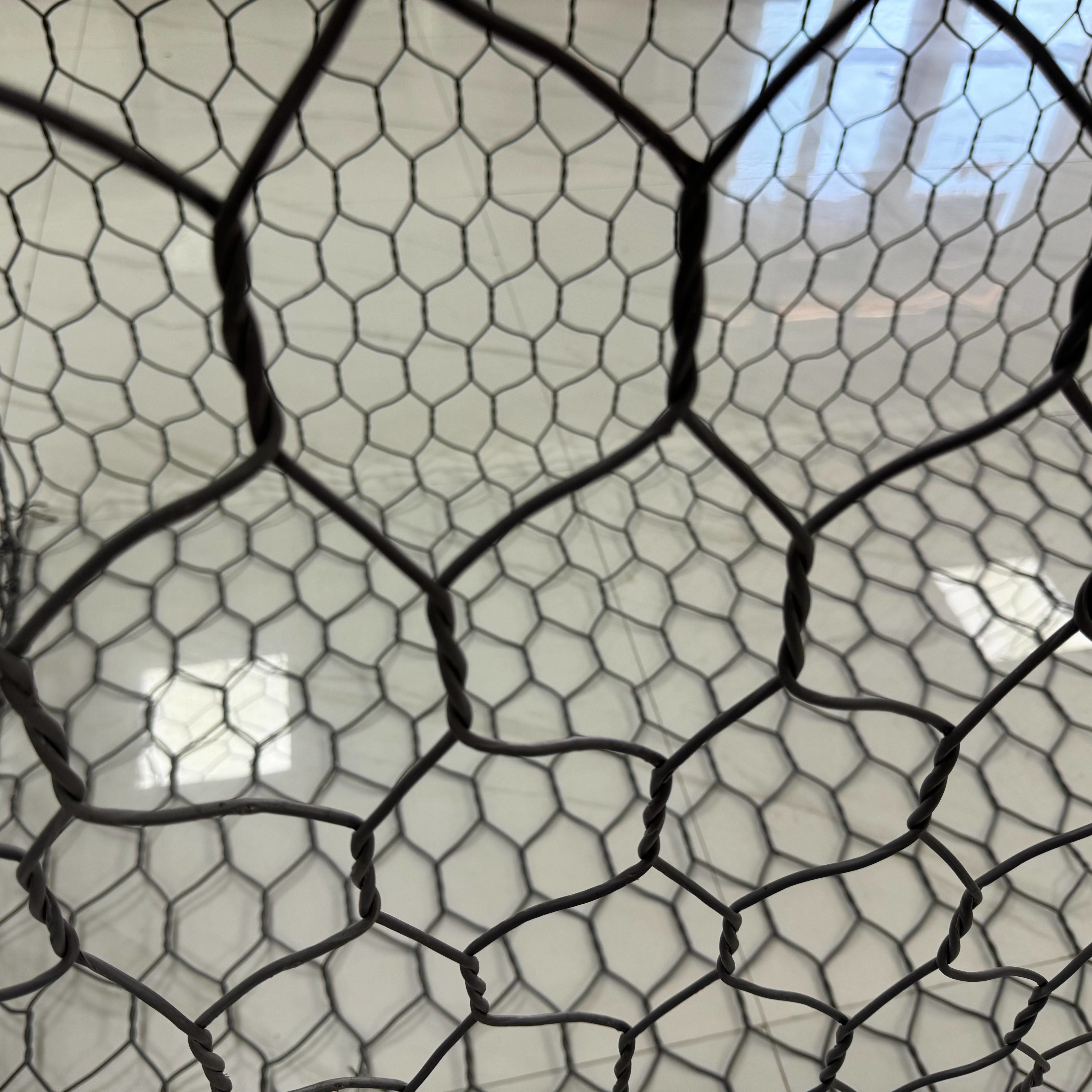 Hexagonal Mesh Gabion Metal Box 2x1x0.5m Stone Cage With 60x80mm And 80x100mm Aperture For Retaining Walls