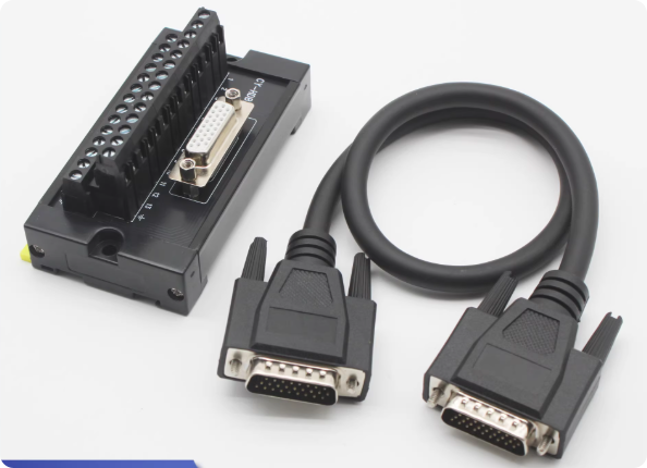 Delta B3 Inovance Servo Motor Connector with HDB26 Terminal Board and 3-row 26-pin Wiring for Industrial Automation