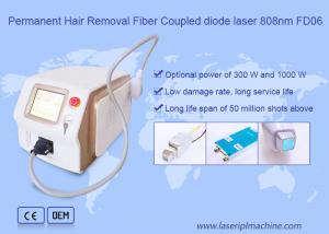 Permanent Diode Laser Hair Removal Machine Fiber Coupled 808nm 600w Power