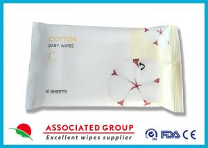 Wholesale Organic Natural Cotton Baby Wipes Biodegradable Fiber Superior Absorption from china suppliers