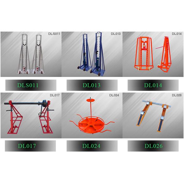 5 Ton Integratd Cable Reel Jack Stands Spooling Heavy Drums With Disc Tension Brake