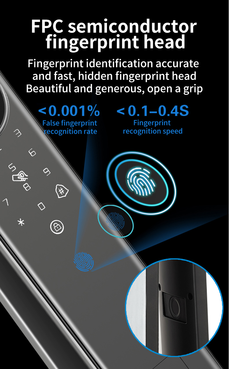 FD761 Smart Door Lock Smart Fingerprint Lock Smart Face Lock