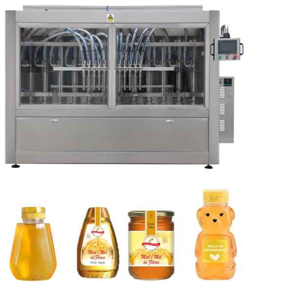 304 Stainless Steel Honey Jar Filling Machine Durable Lotion Bottling Equipment