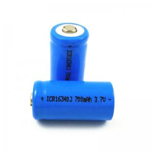 Wholesale 3.7V 750mAh 16340 CR123A Rechargeable Lithium Ion Battery from china suppliers