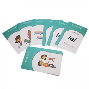 Wholesale 280gsm Memory Flash Cards , 4C printing Educational Cards For Babies from china suppliers