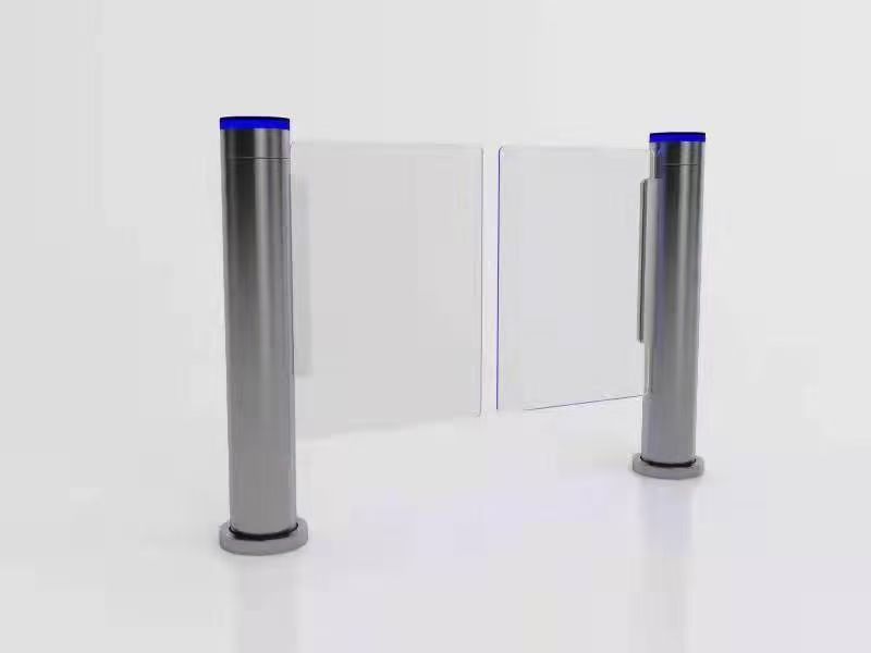 168mm Integrated Cylindrical Swing Speed Gate Rapid Access Door Shopping Mall Security Turnstile