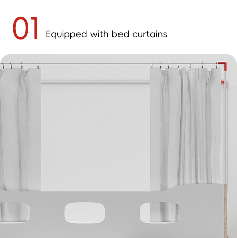 Practical and durable, Support customization super-safe bed from myidea under the table modern student apartment bed