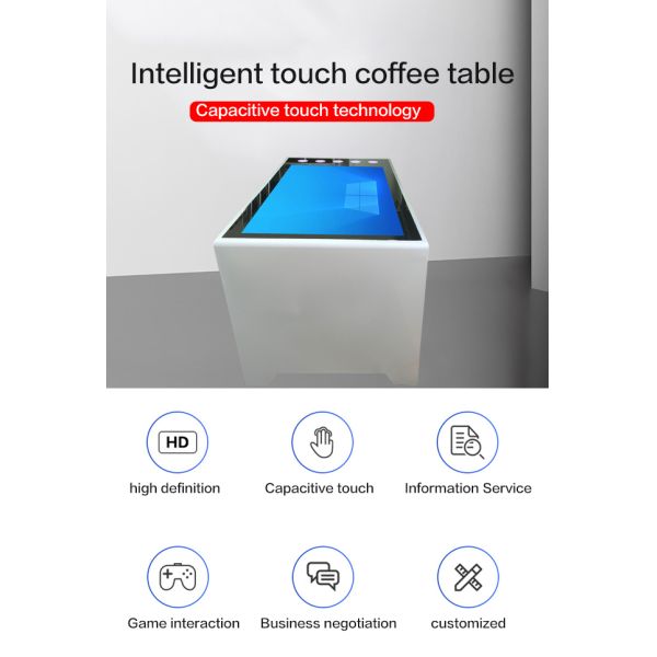 55-Inch Rectangular Self-Service Smart Terminal Touch Coffee Table All-in-One Entertainment Interactive Touch Screen Table Price