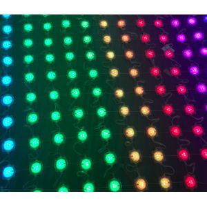 See Through Programmable Led Mesh Screen Video Wall P50 P80