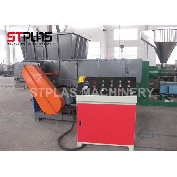 High Capacity Industrial Plastic Shredder , Plastic Waste Shredding Machine