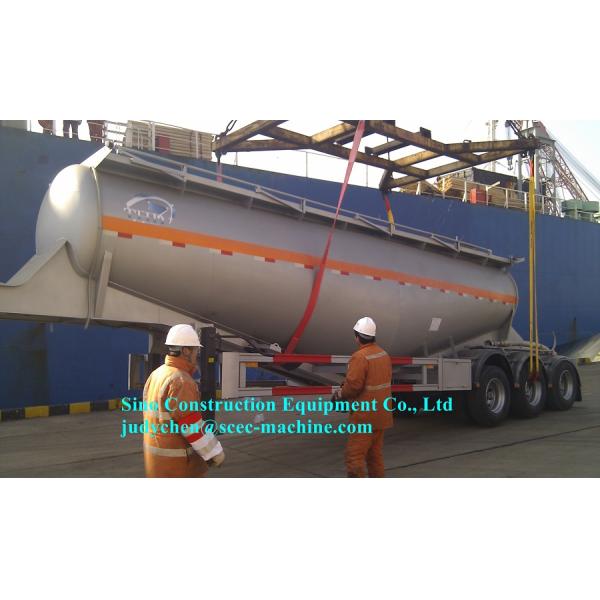 45cbm Heavy Duty Semi Trailers Bulk Cement Powder Tank Semi Trailer Vehicle