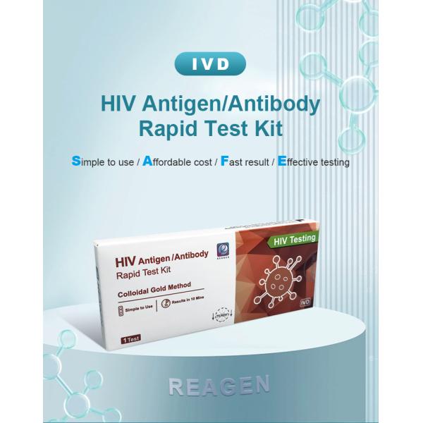 2 in 1 HIV Combo Antigen Rapid Test Kit for Home Self Test