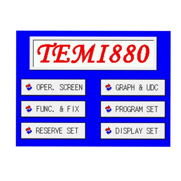 Temi880 Digital Temperature Controller with 5.7-inch Touch Screen, 120 Program Groups, and ±0.2℃ Accuracy