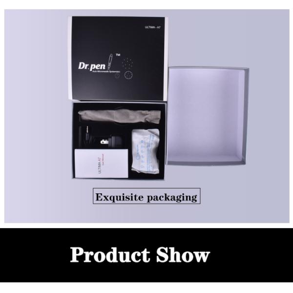 Black Permanent Makeup Machine Kit Dr. Pen Ultima A7 Derma Rechargeable Replacement Needles Cartridges