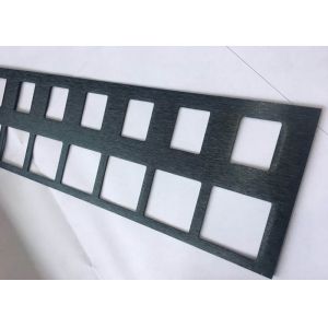 Brushed Punching Socket With Holes Anodised Aluminium Profile