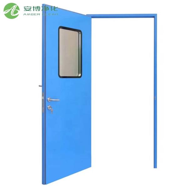 Custom Air Tight Swing Door Mediacl Steel Clean Door with Viewing Window