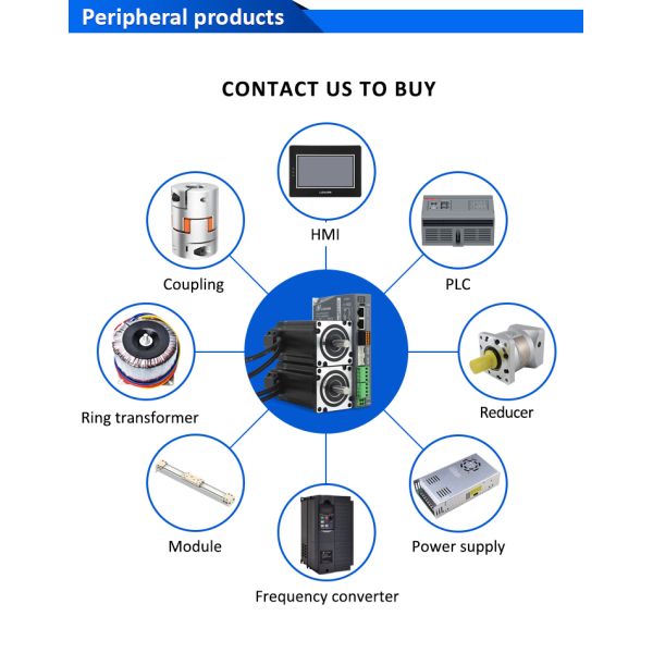 Lichuan 2-Axis DC Closed Loop Stepper Motor Drivers Controller Kit 2.8N.m 2Phase Nema24 DC24V~50V 4.0/4.5/5.0/5.8A 1000PPR