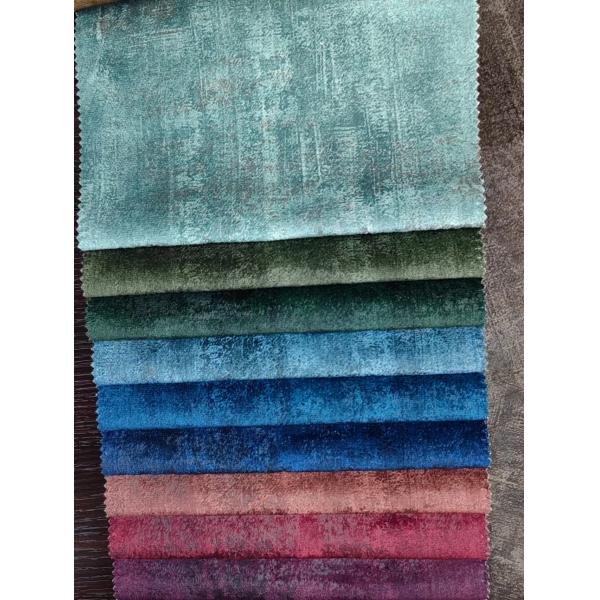 Printed Holland Velvet Fabric Glue Embossed Fabric Customizable 100% Polyester Sofa Textile