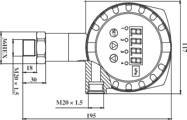 116mm Dia Pressure Controller With 4 Switch From China Pressure Switch