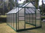 Sturdy Aluminum 4mm UV Twin-wall Polycarbonate Sheets Greenhouse 8' X 12'