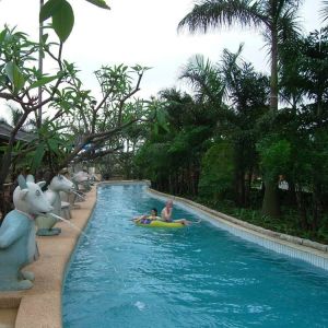 Colourful Customizable Lazy River At Water Park Outdoor Playground