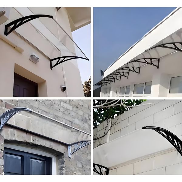 Plastic Awning Bracket Windows Canopy Practical Door Awning Offering Weather Shield and Comfortable Entryway Environment