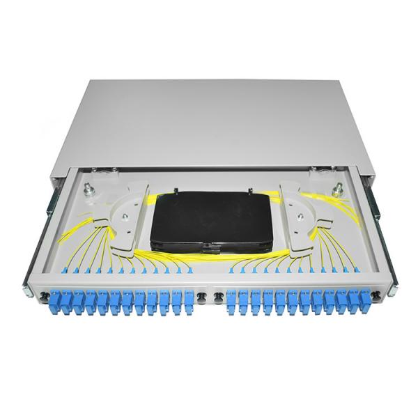 Quality Pigtail Fiber Optic Patch Panel 19'' Rack Mounted OTB ODB 12 24 Port SC Connector for sale