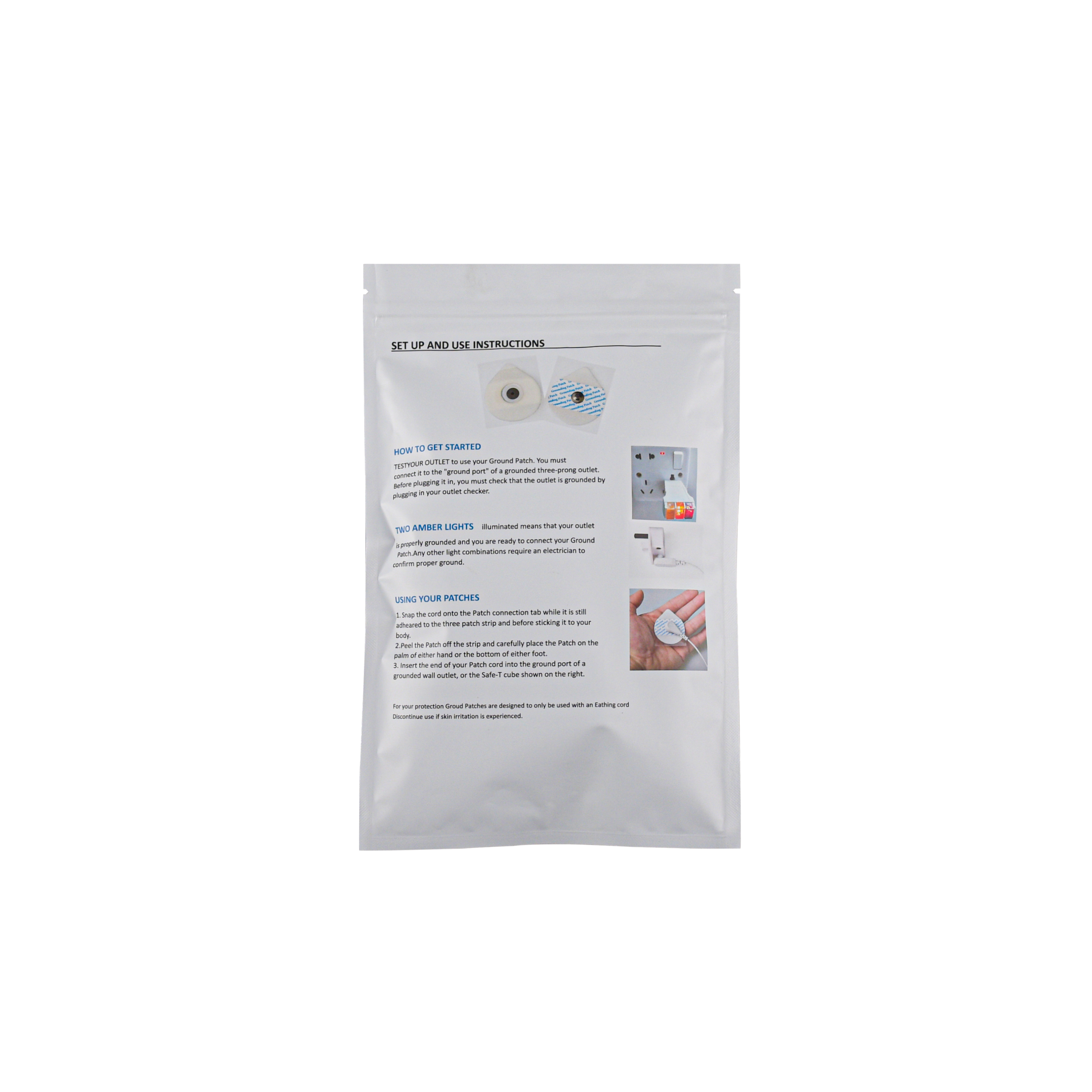 Dropshipping Earthing Electrode Pad Disposable Wellness Therapy Grounding Sticky Pads Recovery Mat