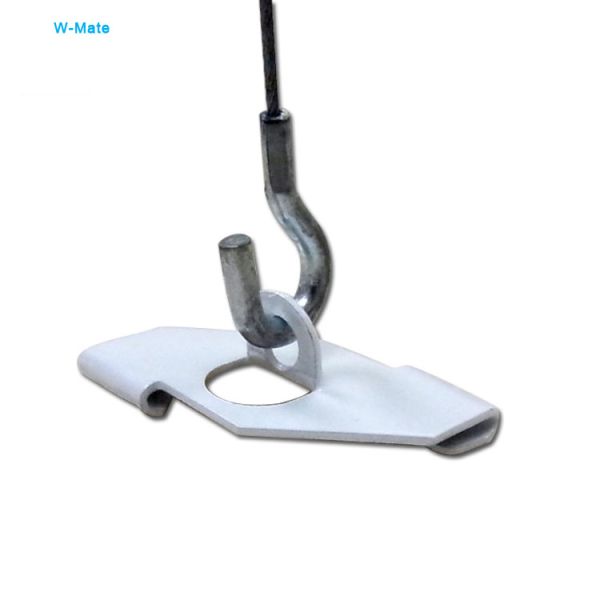 Customized Design White Oblong T-Bar Suspended Ceiling Clips Steel Drop Ceiling Track Accessories