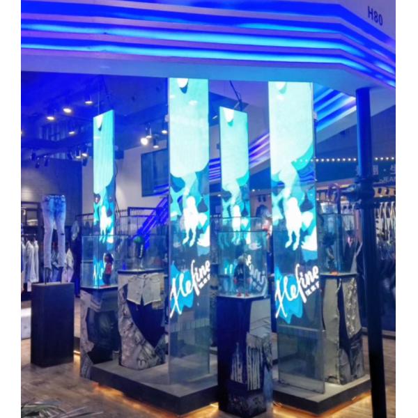 Indoor P7.8 Creative LED Display Screen , Ultra Thin Transparent LED Video Wall