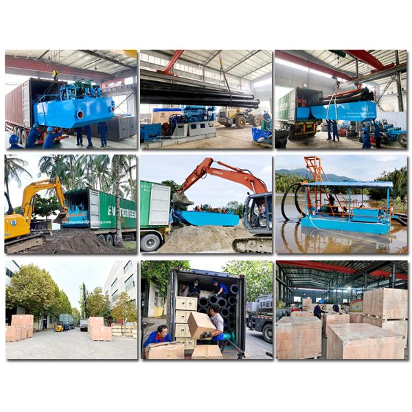 Diesel Jet Suction Dredger with 100cm Draught 5m Dredging Depth