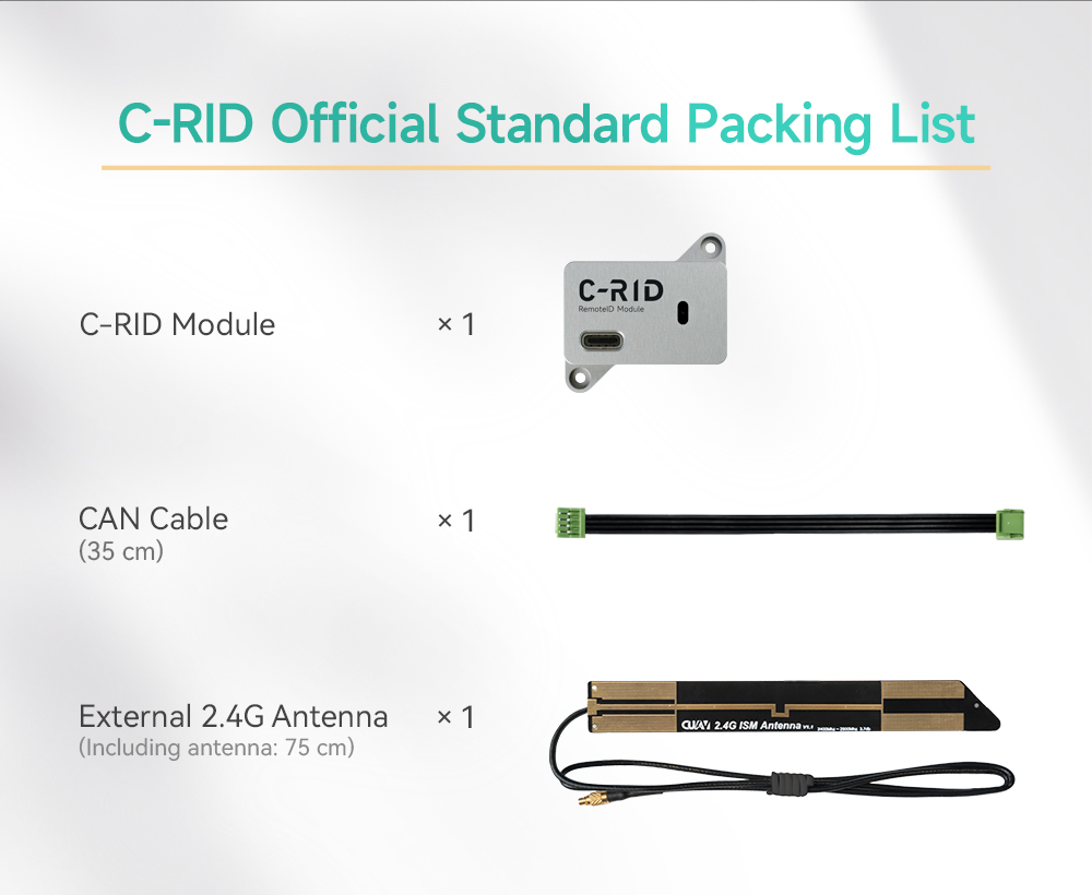 Cuav C-Rid Remote Id Drone Detector Identification Code Broadcasting Module Fcc Tracker