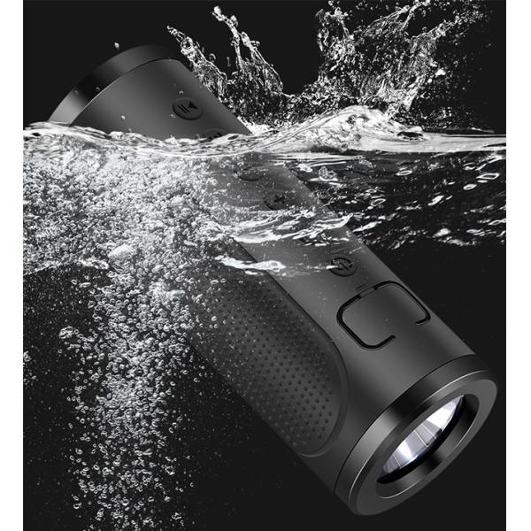 Multifunction Outdoor Waterproof Bluetooth Speakers With Power Bank And Flashlight