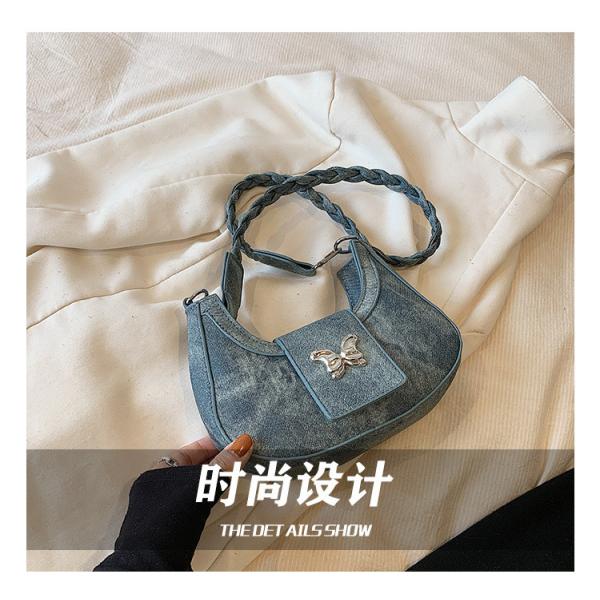 POPULAR NEW NICHE DESIGN BAG FEMALE TREND FOREIGN STYLE BUTTERFLY BAG ADVANCED SENSE OF ALL SHOULDER UNDERARM BAG