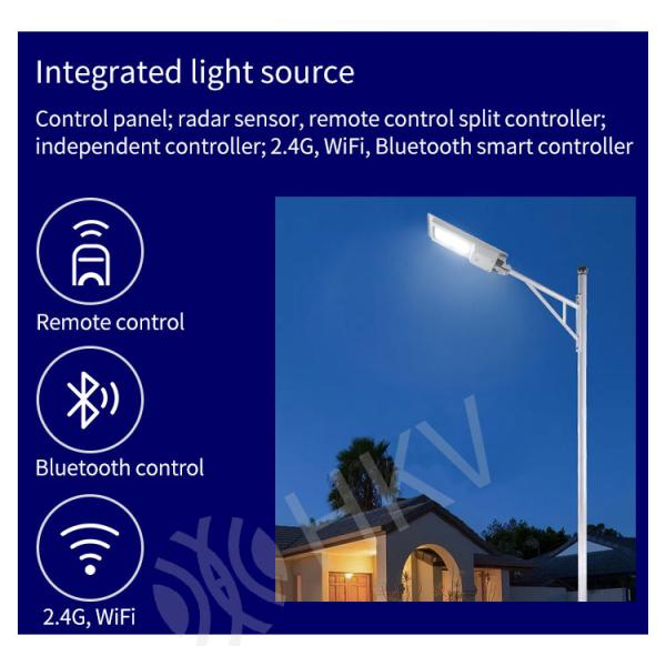 300W Solar LED Outdoor Lamp Integrated Street Lights Waterproof With Motion Sensor