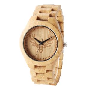 China Bamboo Wooden Quartz Watch Fashion Luxury Brand Analog One Year Warranty on sale