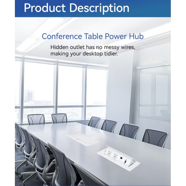 RJ45 HDMI Power Tabletop Pop Up Socket Box Outlets For Office Desks