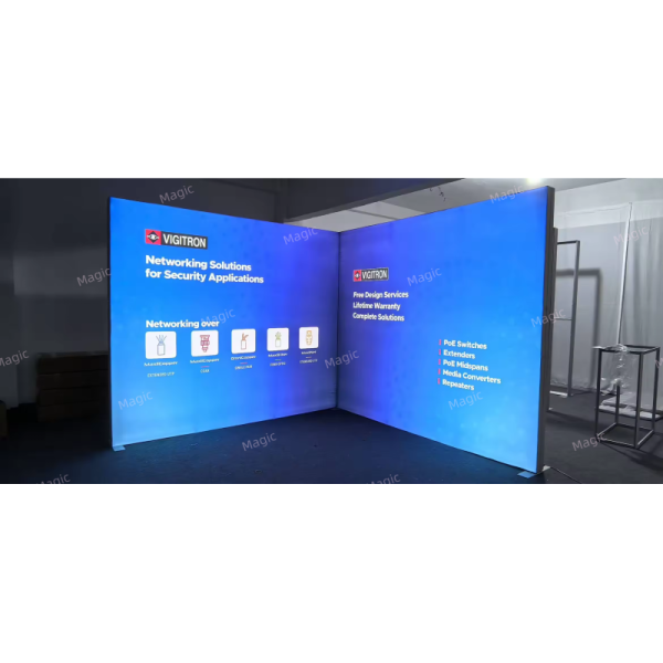 Durable Exhibition Lightbox 10x10ft Backlit Trade Show Display