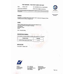 Lantiden New Environmental Construction Material Co.,Ltd. Certifications