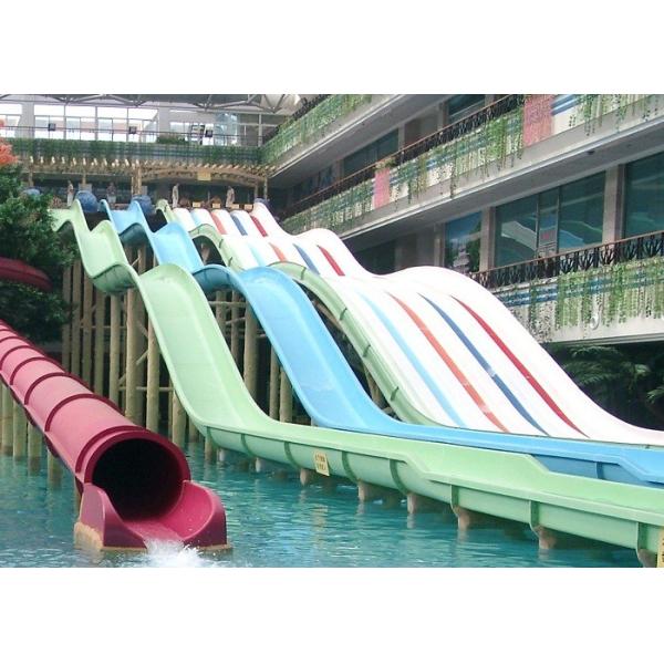 Rainbow Adult Swimming Pool Water Slides For Holiday Resort 2-14 Visitors