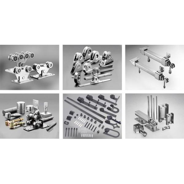 Steel Galvanized Hanging Roller Track System Hanging Door Roller Rail 5