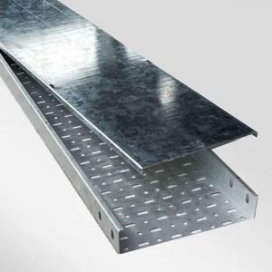 China Ventilated and Perforated Trough Cable Tray with 4 Inches Width for Electrical Wiring Management on sale