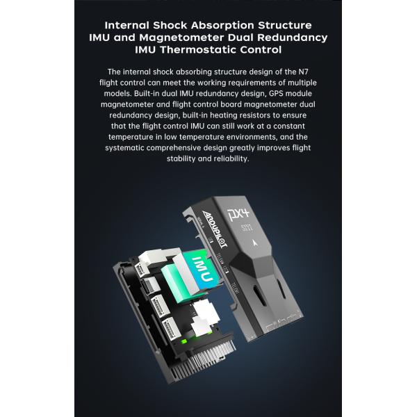 SIYI N7 Autopilot Flight Controller Compatible With Ardupilot And PX4 Ecosystem M9N GPS And 2 To 14S Power Module For Drone UAV