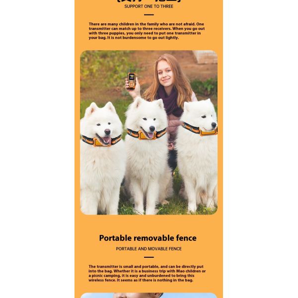 Precision Dog Trainer Multi-Functional Hand-Held Wireless Electronic Fence Forbidden Zone Waterproof IP67 Pet Training Supplies